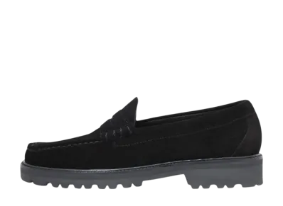 G.H.BASS 11512 Larson "Black Suede" (Rubber Sole)