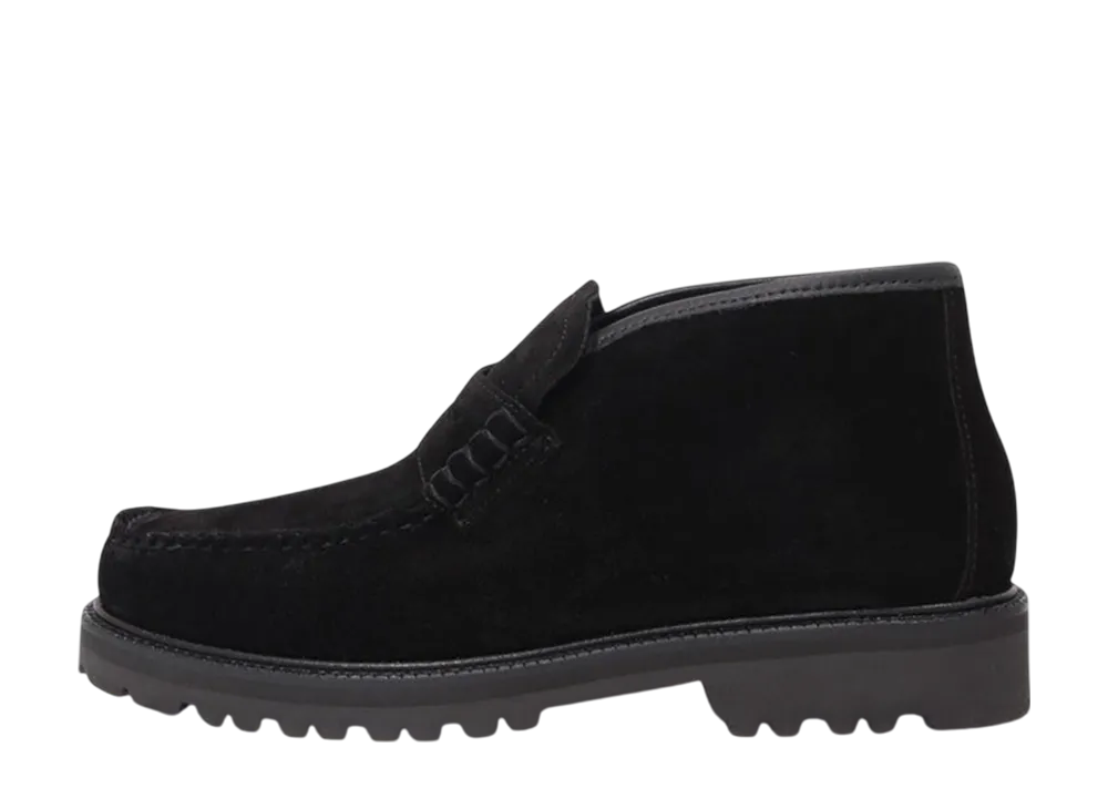 G.H.BASS 11542 "Black Suede" (Rubber Sole)