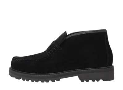 G.H.BASS 11542 "Black Suede" (Rubber Sole)
