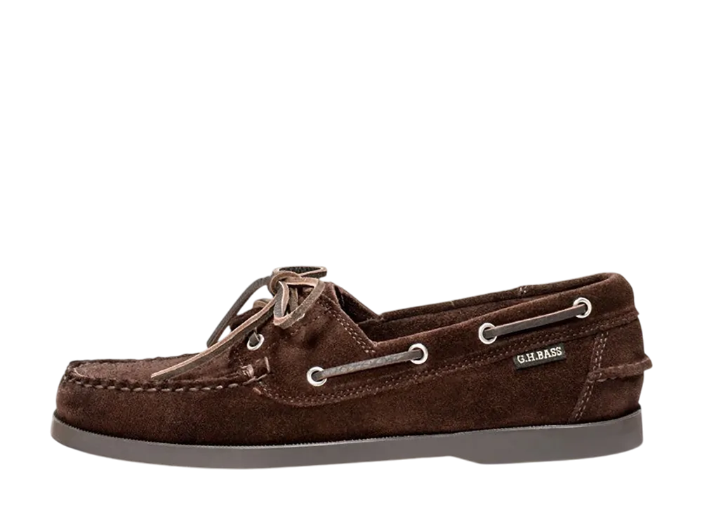 G.H.BASS 20322 Jetty 2 "Suede Chocolate" (Rubber Sole)
