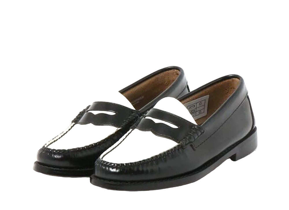 G.H.BASS Women's Loafer BALeather "Black/White" BA41010