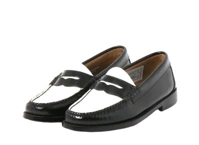 G.H.BASS Women's Loafer BALeather "Black/White" BA41010