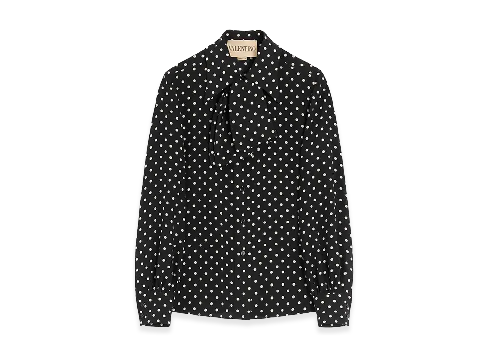 Valentino Women's Silk Shirt "Black"