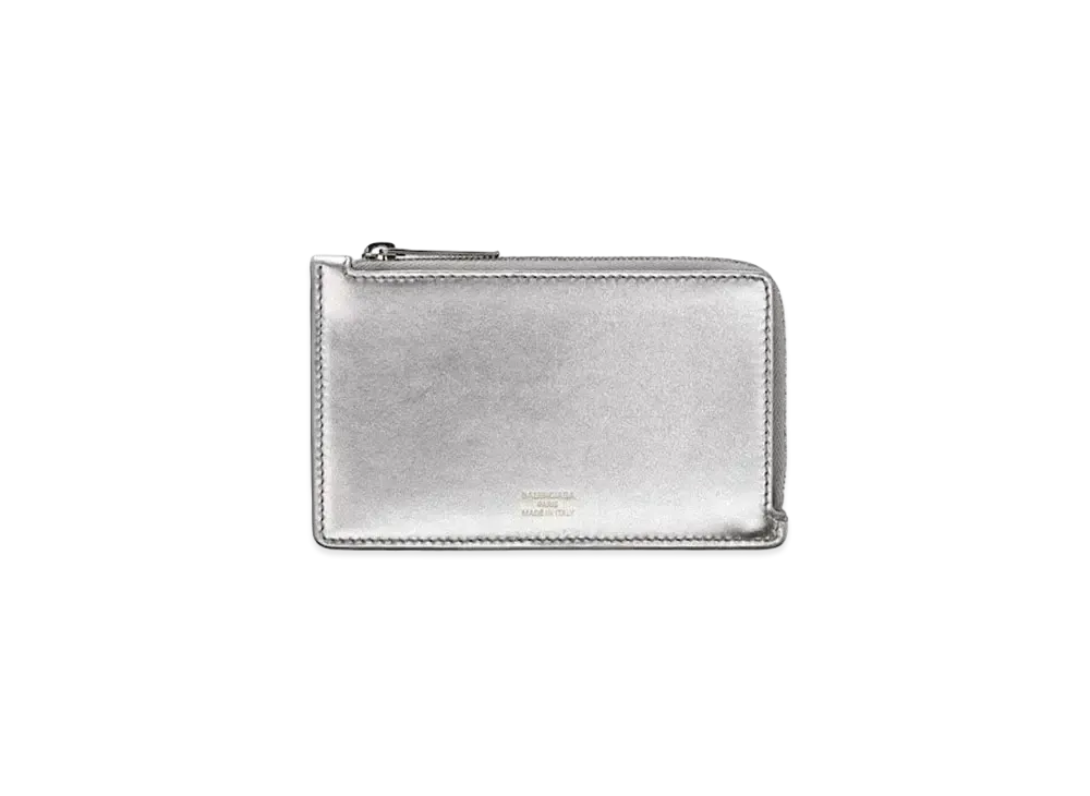 BALENCIAGA Envelope Long Coin and Card Holder Japan Exclusive Color "Silver"