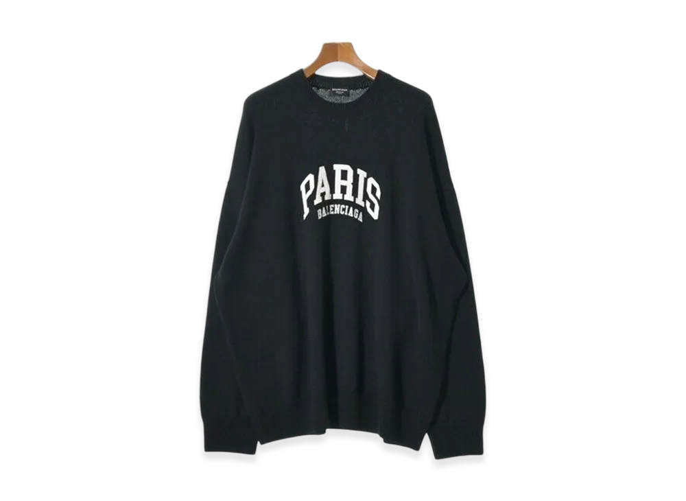 バレンシアガ パリス セーター "ブラック"