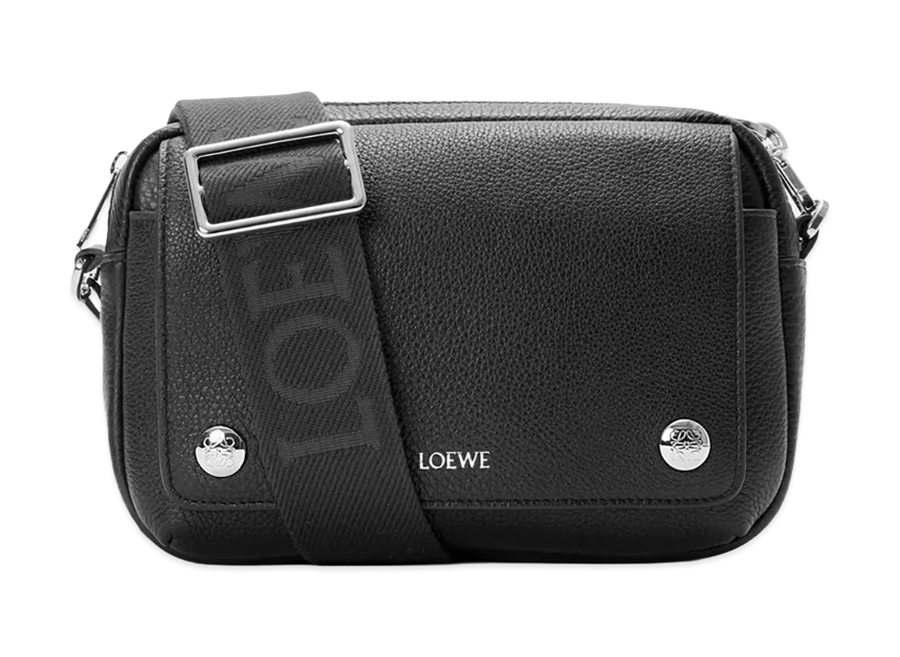 LOEWE Pebble Messenger Bag Small (Supple Grain Calf) "Black"
