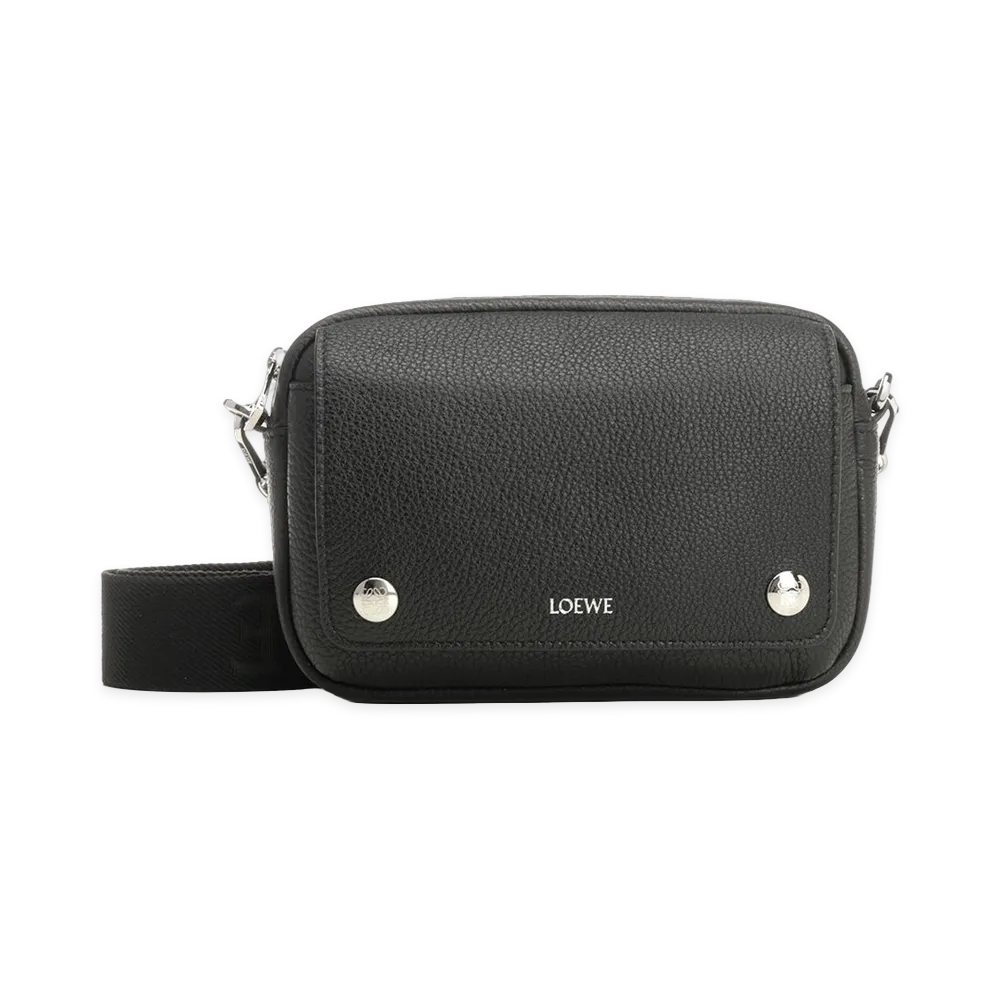 LOEWE Messenger Pebble Bag "Black"