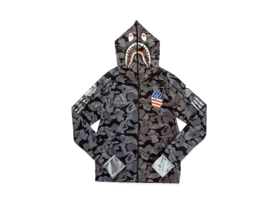 A BATHING APE / adidas SB Shark Hoodie "Black"