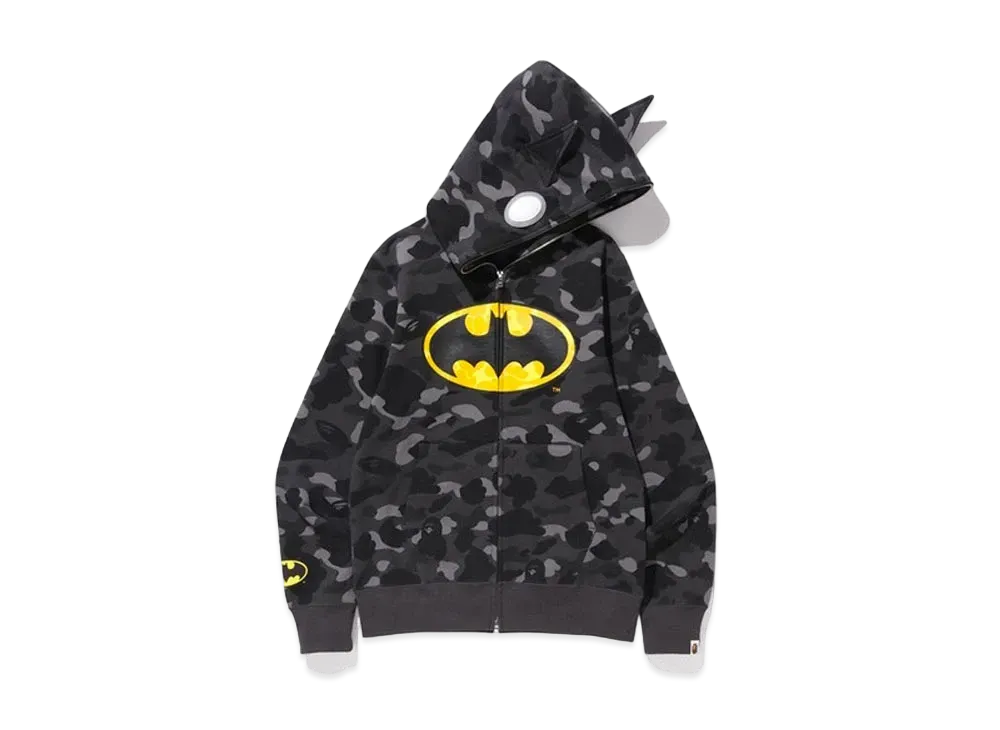 A BATHING APE / DC Batman Color Camo Full Zip Hoodie "Black"