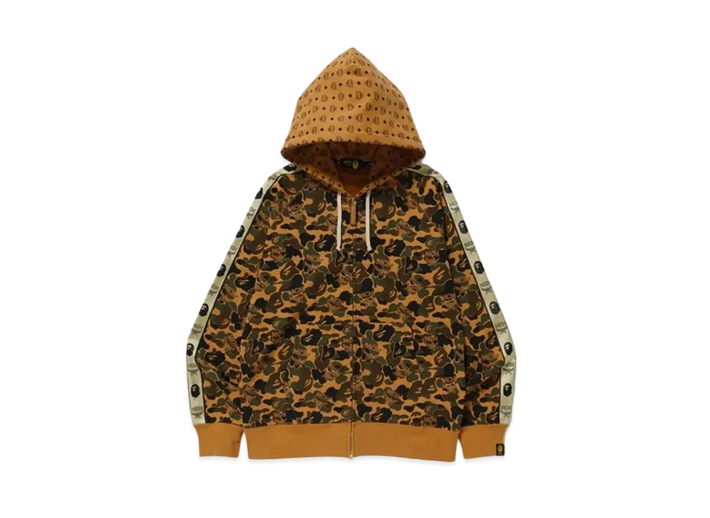 A BATHING APE / MCM Camo Zip Hoodie "Brown"