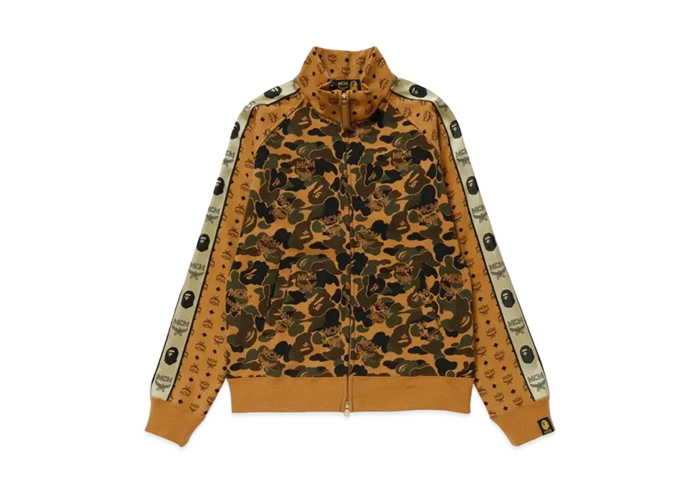 A BATHING APE / MCM Camo Track Top "Brown"