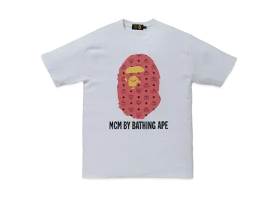 A BATHING APE / MCM By Bathing Tee "Pink"
