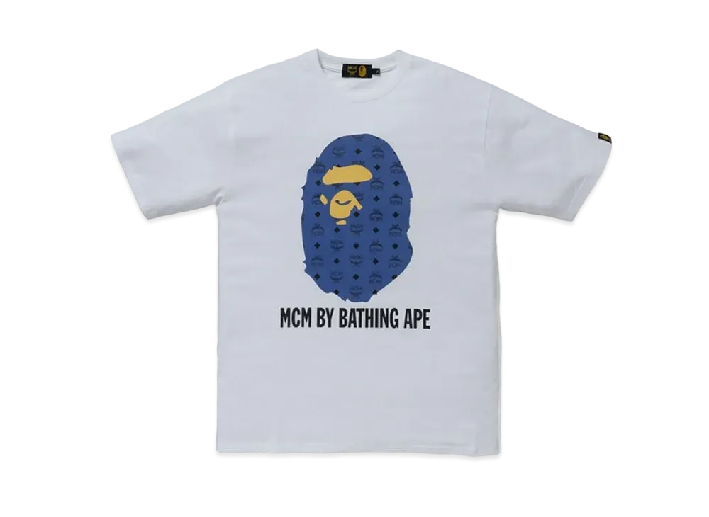 A BATHING APE / MCM By Bathing Tee "Navy"
