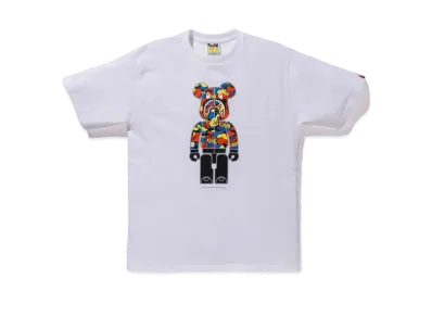 A BATHING APE / Medicom Toy Camo Bear Tee "White"