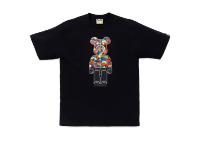 A BATHING APE / Medicom Toy Camo Bear Tee "Black"