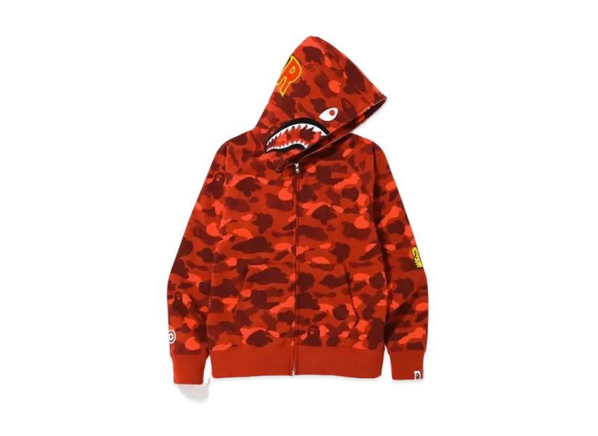 A BATHING APE 1st Camo PONR Shark Full Zip Hoodie A BATHING APE 1st Camo PONR Shark Full Zip Hoodie