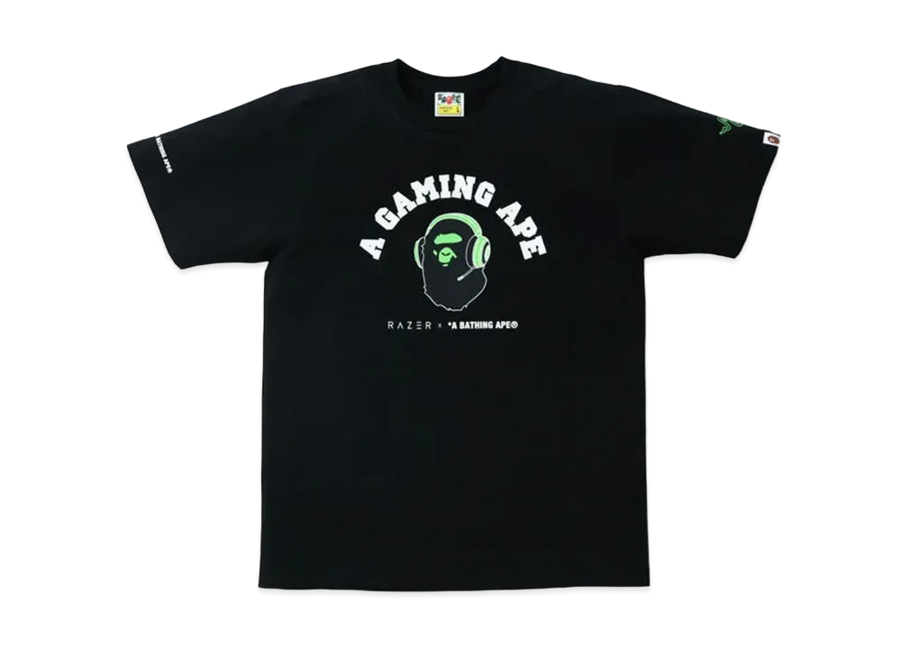 A BATHING APE / Razer A Bathing Ape Tee "Black"