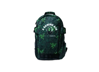 A BATHING APE / Razer A Bathing Ape Neon Camo Backpack "Black"