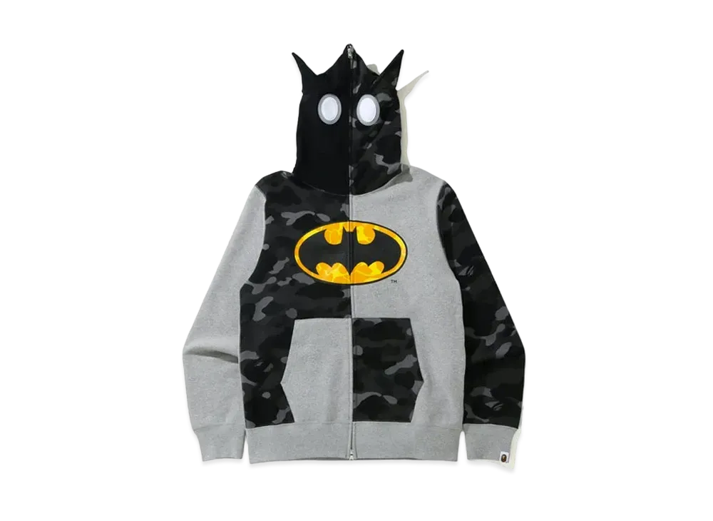 A BATHING APE / DC Batman Full Zip Hoodie "Grey"
