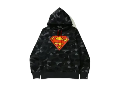 A BATHING APE / DC Superman Camo Pullover Hoodie "Black"