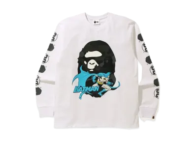 A BATHING APE / DC Batman Long Sleeve Tee "White"
