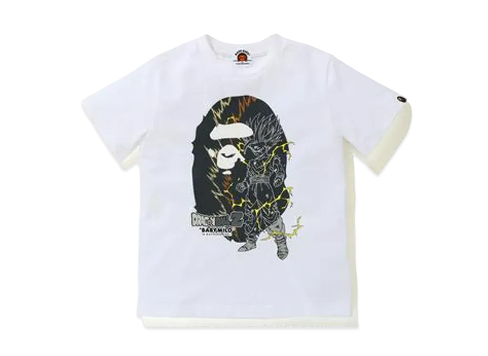A BATHING APE / Dragon Ball Z Son Gohan Big Ape Head Tee "White"