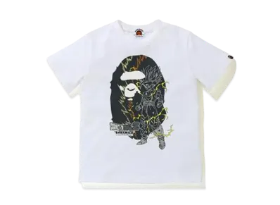 A BATHING APE / Dragon Ball Z Son Gohan Big Ape Head Tee "White"