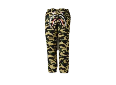 A BATHING APE Gore-Tex 1st Camo Shark Track Pants "Yellow"