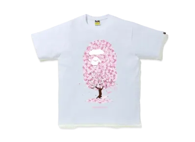 A BATHING APE Sakura Tree Tee "White"