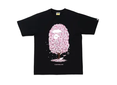 A BATHING APE Sakura Tree Tee "Black"
