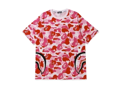 A BATHING APE ABC Camo Side Shark Tee "Pink"