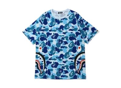 A BATHING APE ABC Camo Side Shark Tee "Blue"