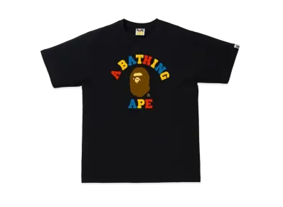 A BATHING APE Colors College T-Shirt "Black/Multi"