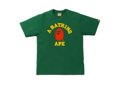 A BATHING APE Colors College T-Shirt "Green/Red"