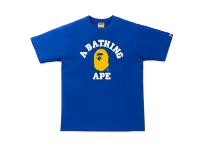 A BATHING APE Colors College T-Shirt "Blue/Yellow"