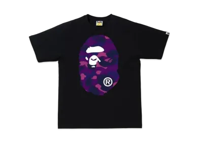 A BATHING APE Color Camo Big Ape Head T-Shirt (SS20) "Black/Purple"