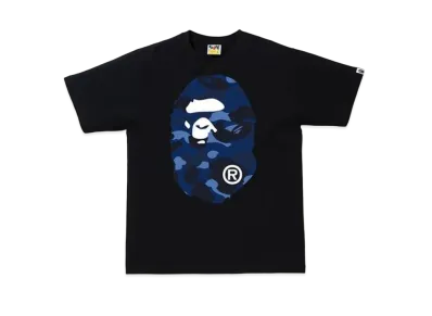 A BATHING APE Color Camo Big Ape Head T-Shirt (SS20) "Black/Blue"