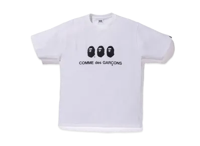A BATHING APE / Comme des Garcons #1 Tee "White"