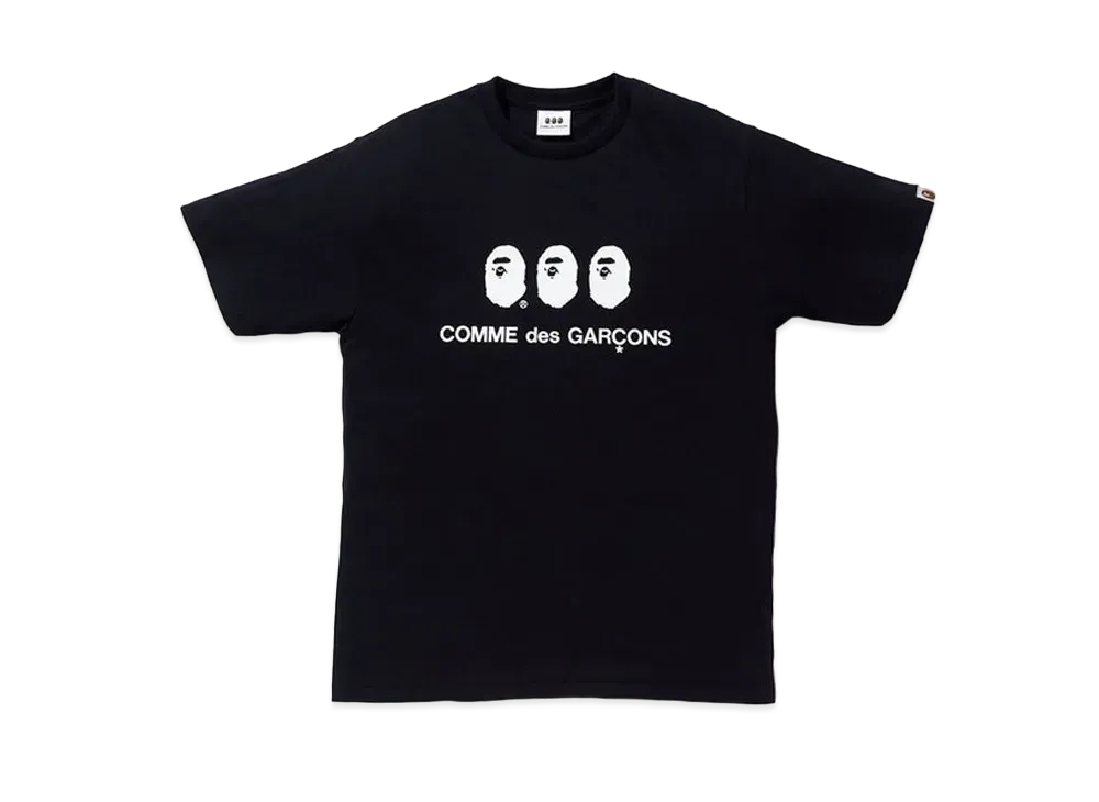 A BATHING APE / Comme des Garcons #1 Tee "Black"
