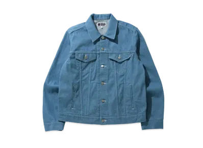 A BATHING APE / Dragon Ball Z Baby Milo Big Ape Head Denim Jacket "Blue"