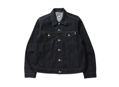 A BATHING APE / Dragon Ball Z Baby Milo Big Ape Head Denim Jacket "Black"