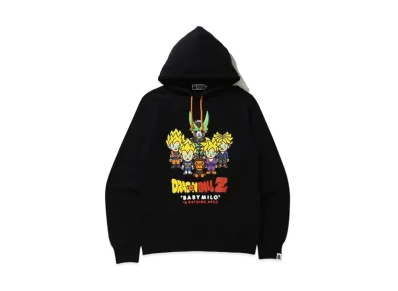 A BATHING APE / Dragon Ball Z Baby Milo Super Saiyan & Cell Pullover Hoodie "Black"