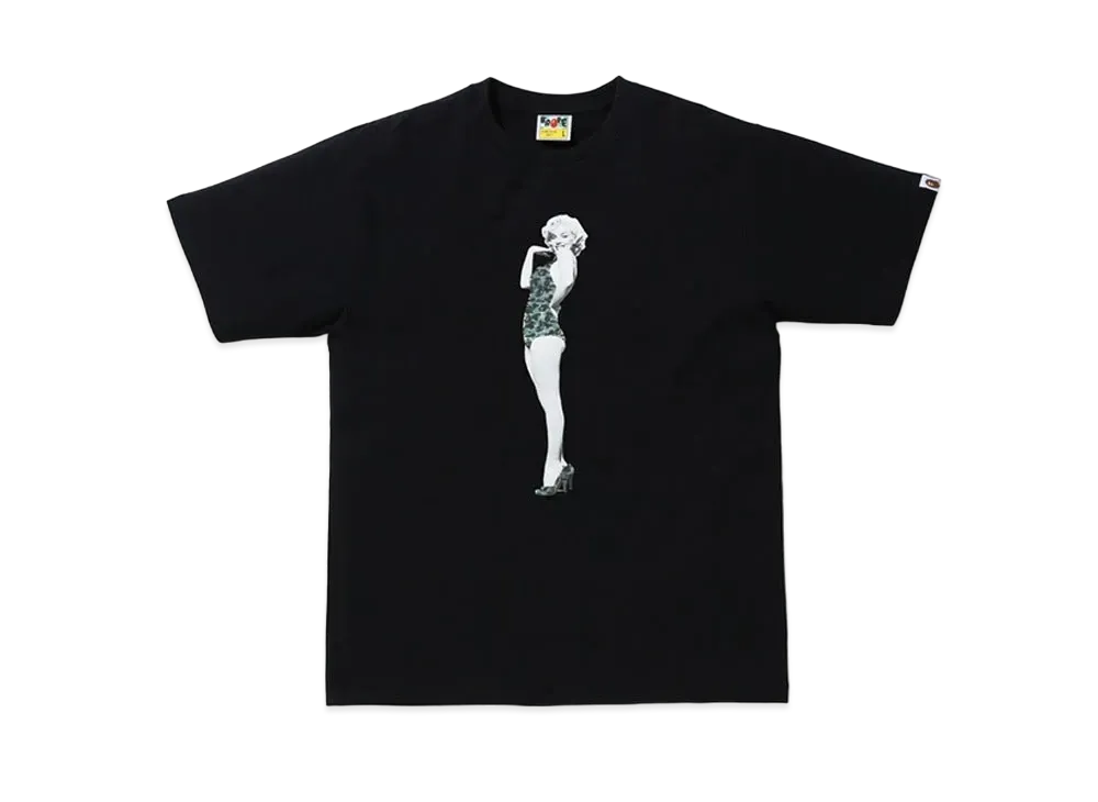 A BATHING APE / Marilyn Monroe Tee "Black"