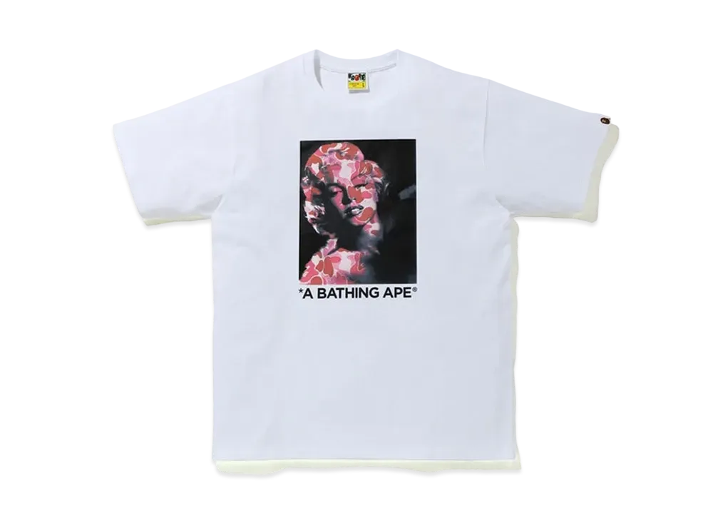 A BATHING APE / Marilyn Monroe Portrait Tee "White"