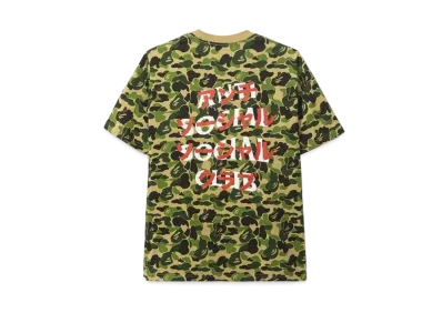 A BATHING APE Anti Social Social Club ABC Camo Tee "Green"