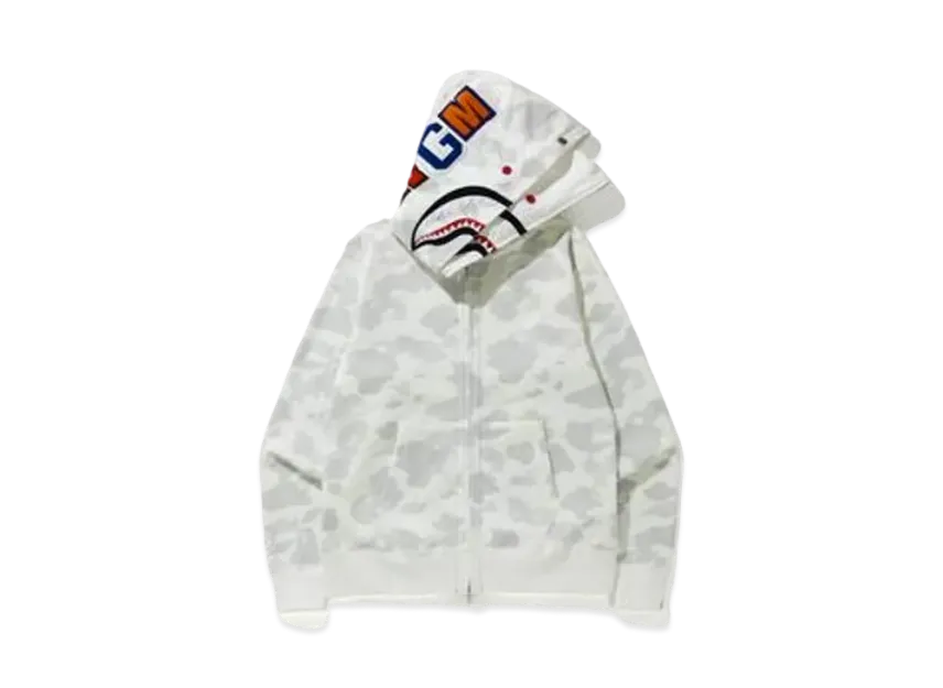 A BATHING APE City Camo Shark Wide Full Zip Double Hoodie