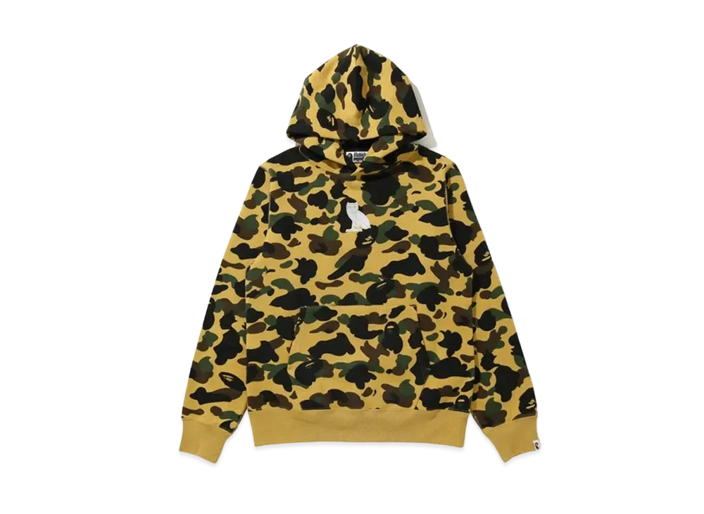 A BATHING APE OVO 1st Camo Pullover Hoodie "Yellow"