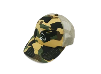 A BATHING APE OVO 1st Camo Mesh Cap "Yellow"