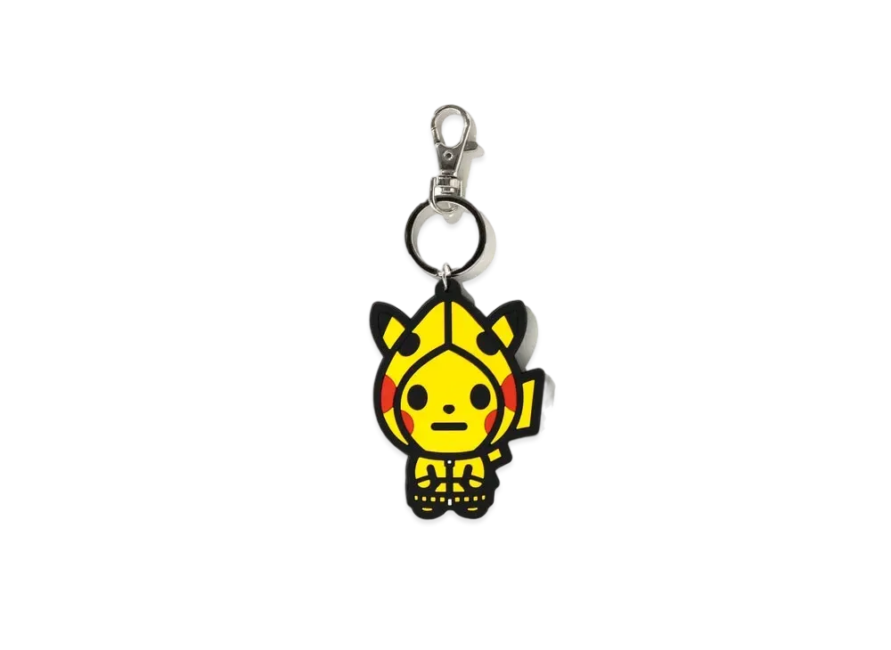 A BATHING APE / Pokemon Keychain "Yellow"