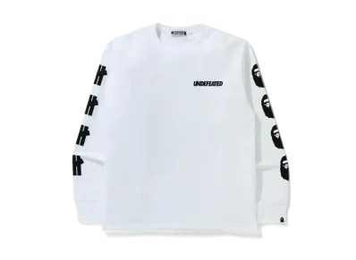 A BATHING APE / Undefeated 2 Long Sleeve Tee "White"